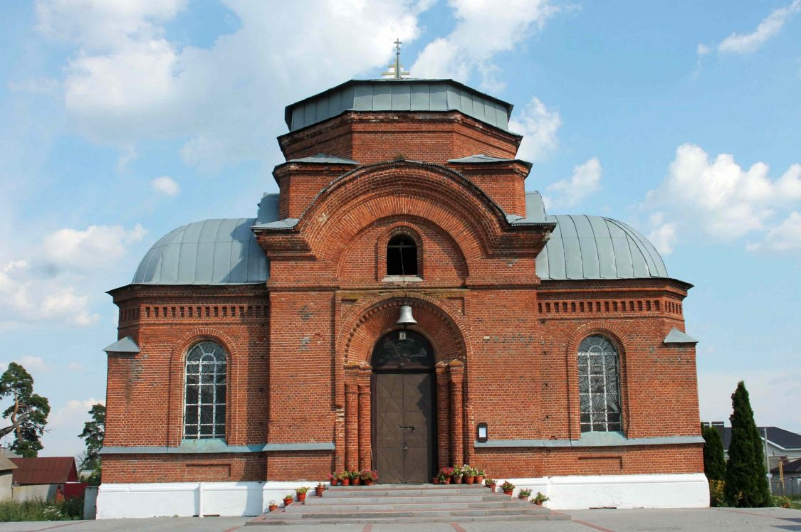 Церковь Воздвижения Креста Господня, Берёзово (Рамонский район, Воронежская область). фасады, Западный фасад.после реставрации
