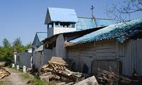 Церковь Николая Чудотворца в огородничестве "Полёт", Вид со Взлетной ул. по направлению к Центральной ул.<br>, Санкт-Петербург, Санкт-Петербург, г. Санкт-Петербург