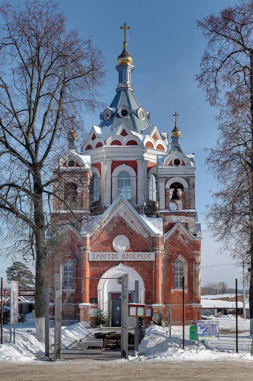 Глебово. Церковь Казанской иконы Божией Матери. фасады