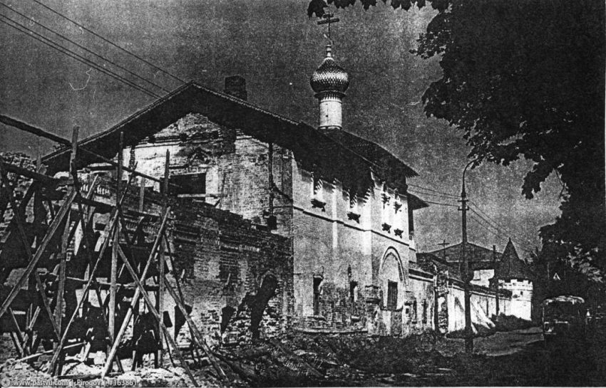 Дмитровский 3 5 исторические фото фасада Борисоглебский мужской монастырь. Церковь Николая Чудотворца, Дмитров (Дмитровск