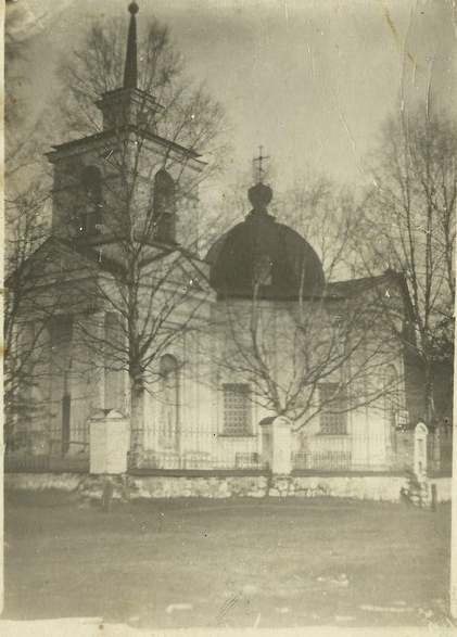 Церковь Иоанна Воина, Миголощи (Хвойнинский район, Новгородская область). архивная фотография, Предположительно довоенное фото из частного архива