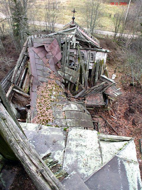 Церковь Преображения Господня (старая), Молодильно (Хвойнинский район, Новгородская область). фасады
