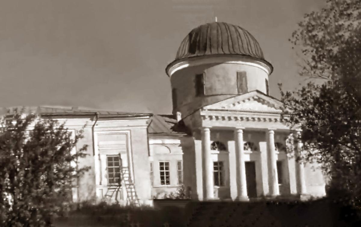 Немецкая кинохроника 1941 г., архивная фотография. Церковь Параскевы Пятницы, Старое Тарасово (Демянский район, Новгородская область)