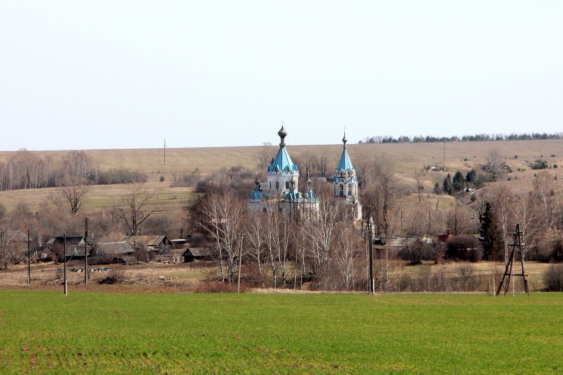 Верхняя Шурма. Церковь Александра Невского. общий вид в ландшафте
