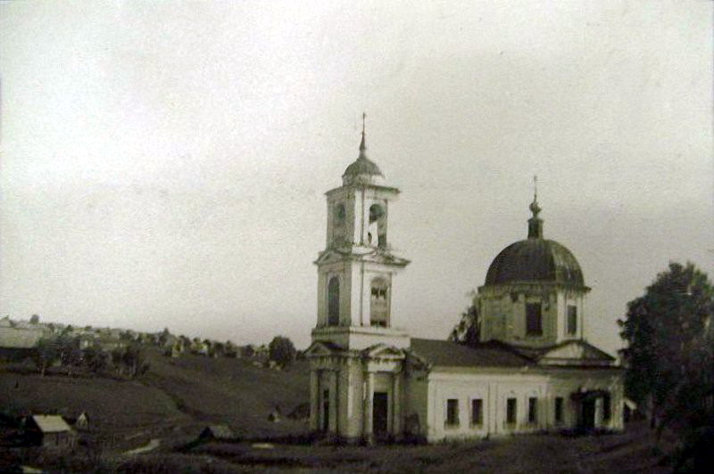 Борисово Поле. Церковь Троицы Живоначальной. архивная фотография, Фото 1947 года из фондов Государственного научно-исследовательского музея архитектуры имени А.В. Щусева. Автор А. Целиков