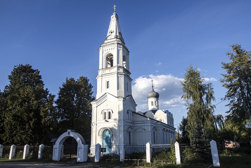 Церковь Казанской иконы Божией Матери, Вязовка (Кстовский район, Нижегородская область). общий вид в ландшафте