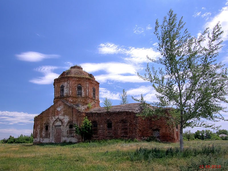 Церковь Георгия Победоносца, Большая Хвощеватка (Подгоренский район, Воронежская область). документальные фотографии
