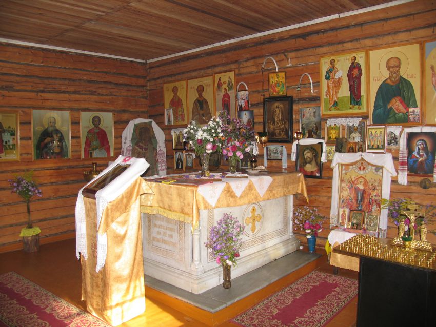Часовня Трифона Городецкого, Городец (Лужский район, Ленинградская область). интерьер и убранство
