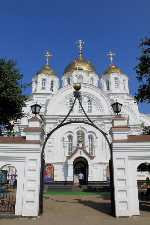 Церковь Вознесения Господня, Пластуновская (Динской район, Краснодарский край). общий вид в ландшафте