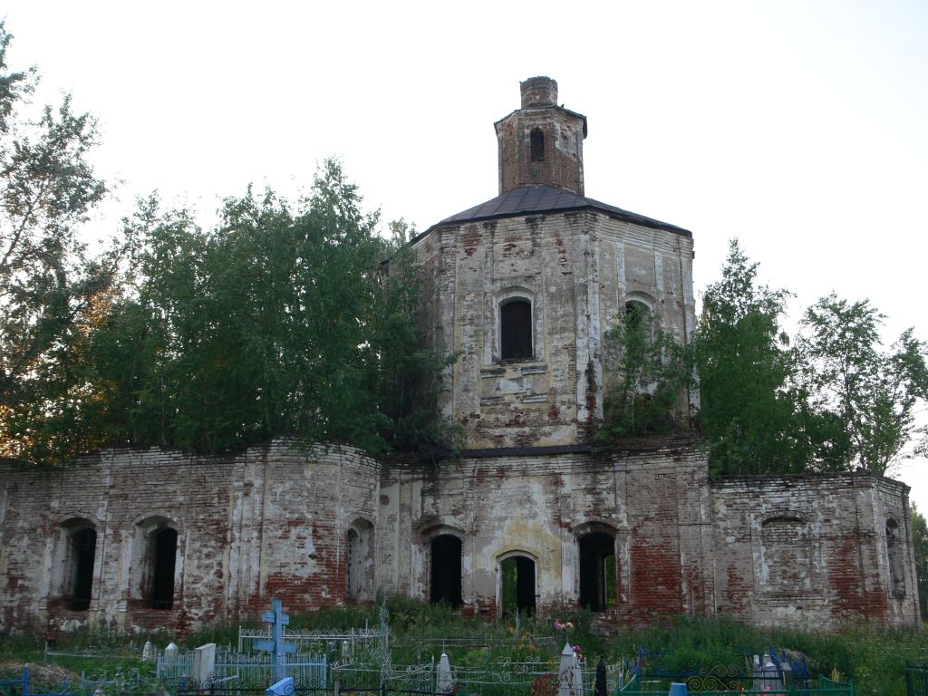 Церковь Троицы Живоначальной, Лапушка (Пошехонский район, Ярославская область). фасады