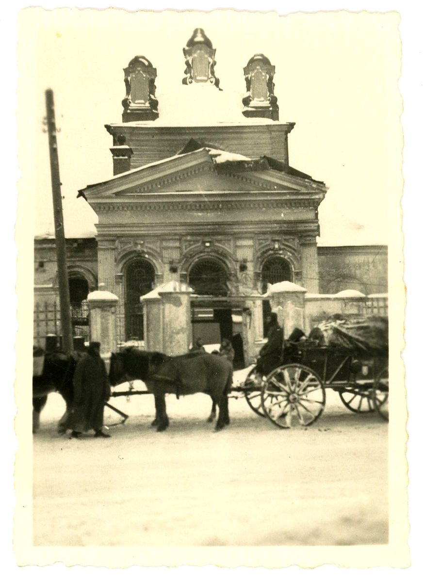 Церковь Николая Чудотворца (Николы Рыбного), Орёл (Орёл, город, Орловская область). архивная фотография, Боковой фасад. Фото 1942 г. с аукциона e-bay.de