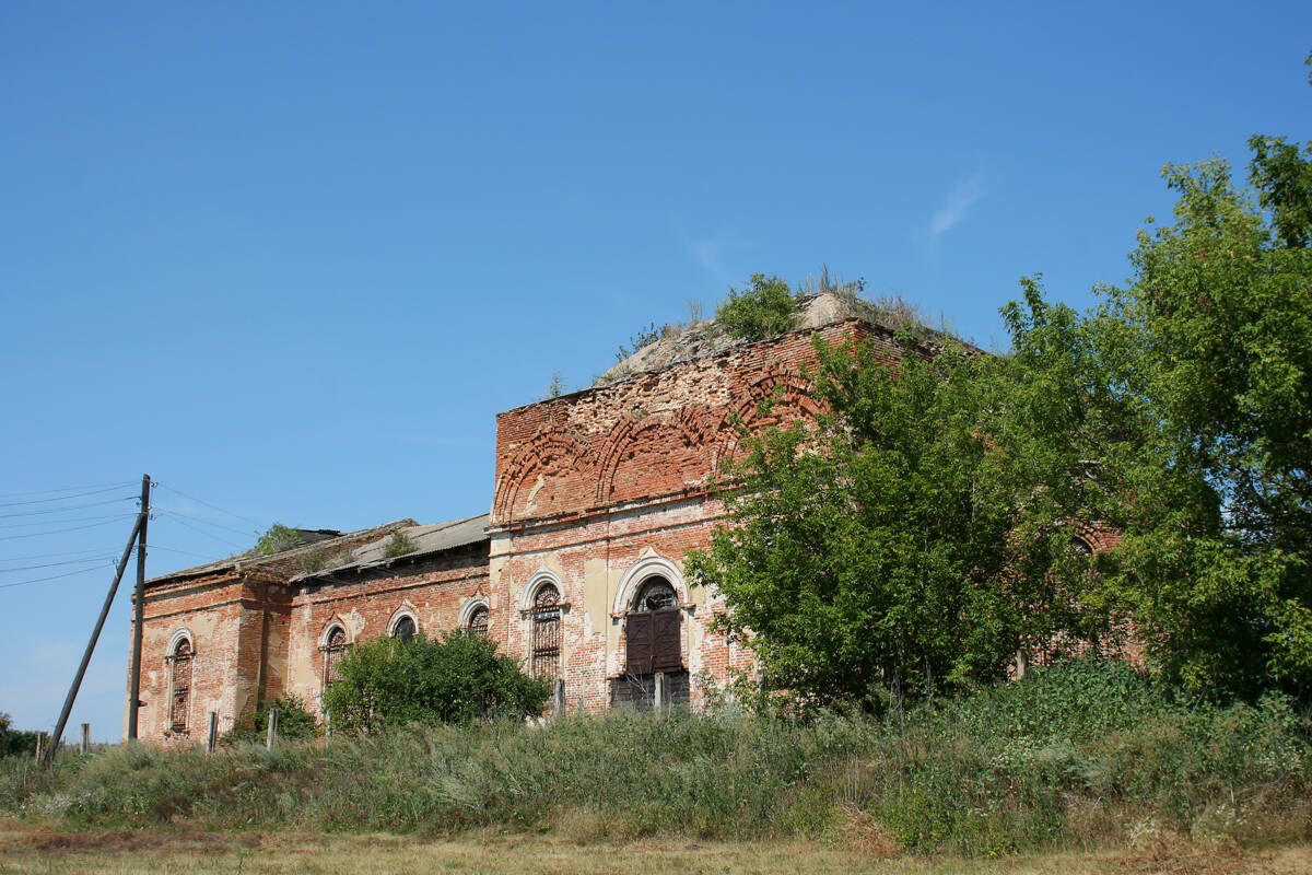 Церковь Воздвижения Креста Господня, Верхние Марки (Каменский район, Воронежская область). фасады