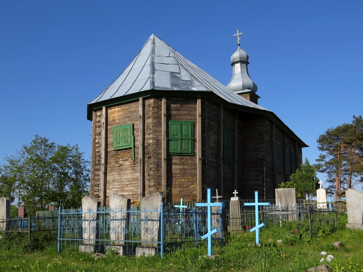 Церковь Георгия Победоносца, Жировичи (Слонимский район, Беларусь, Гродненская область). фасады