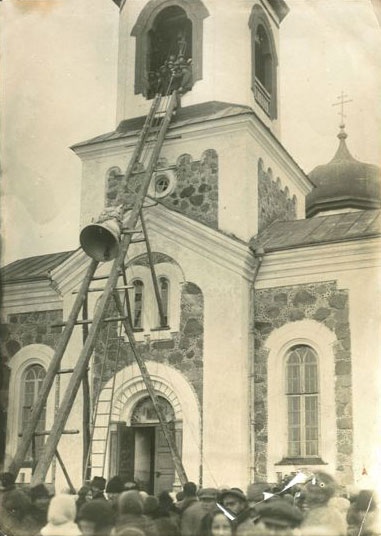 Церковь Покрова Пресвятой Богородицы, Турец (Кореличский район, Беларусь, Гродненская область). архивная фотография, Частная коллекция. Фото 1910-х годов