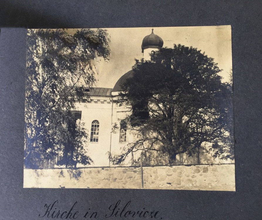 Церковь Казанской иконы Божией Матери, Большие Шиловичи (Слонимский район, Беларусь, Гродненская область). архивная фотография, Фото 1916 г. с аукциона e-bay.de