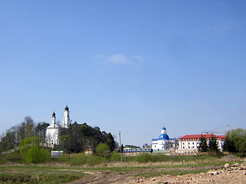 Жировичи. Жировичский Успенский мужской монастырь. общий вид в ландшафте