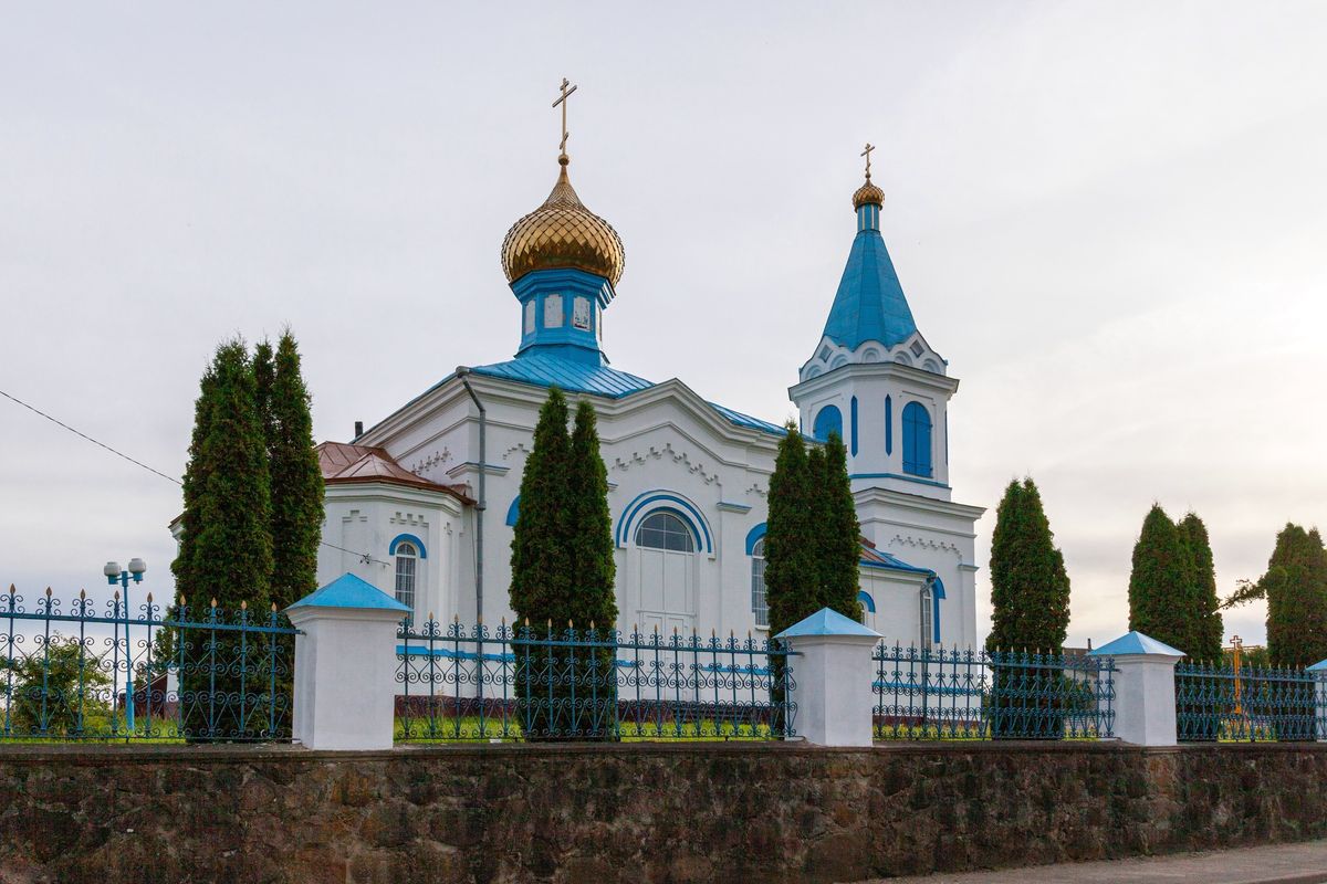 фасады. Церковь Георгия Победоносца, Гольшаны (Ошмянский район, Беларусь, Гродненская область)