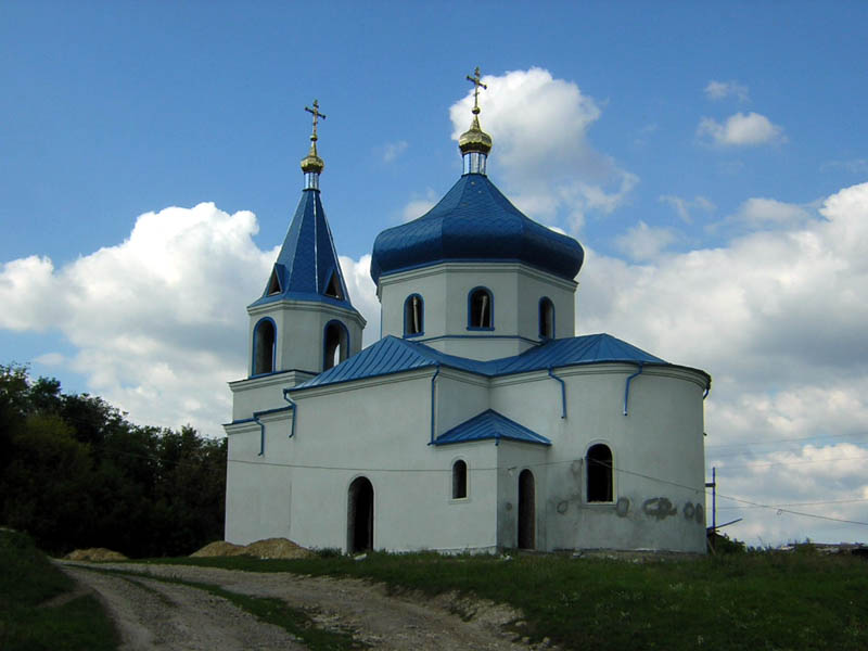 Церковь Михаила Архангела, Серебрия (Могилёв-Подольский район, Украина, Винницкая область). общий вид в ландшафте