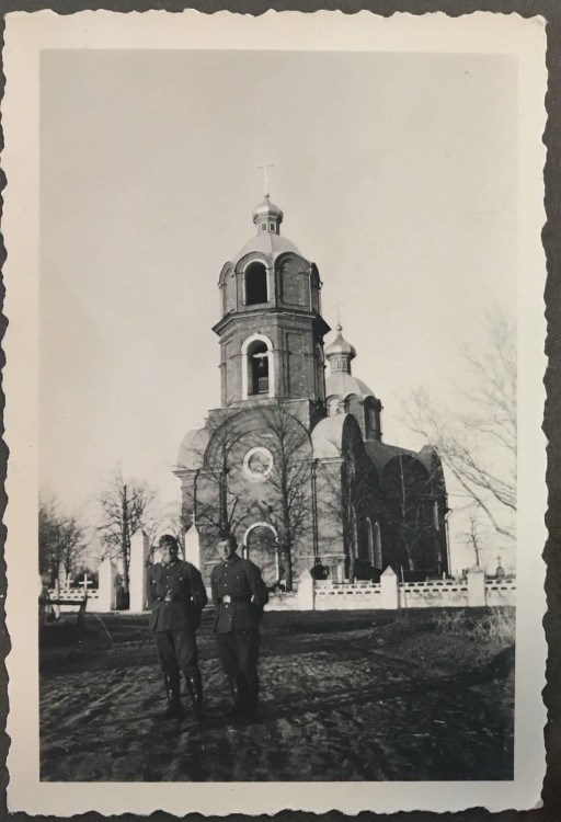 Церковь Бориса и Глеба, Вышгородок (Пыталовский район, Псковская область). архивная фотография, Фото 1941 г. с аукциона e-bay.de
