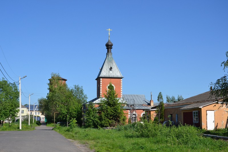 Церковь Казанской иконы Божией Матери, Нарышкино (Урицкий район, Орловская область). общий вид в ландшафте