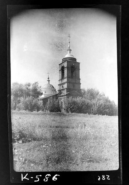 Церковь Покрова Пресвятой Богородицы, Большая Куликовка (Орловский район, Орловская область). архивная фотография, Вид с северо-запада; Госкаталог: №28547638; Федеральное государственное бюджетное учреждение культуры 