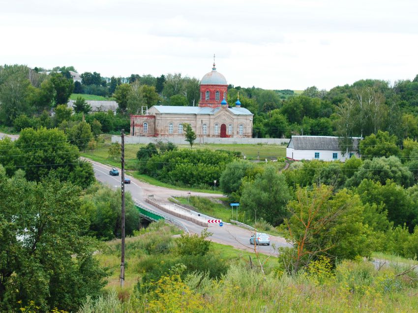 Церковь Николая Чудотворца, Бакланово (Орловский район, Орловская область). общий вид в ландшафте, Храм Николая Чудотворца в Бакланово