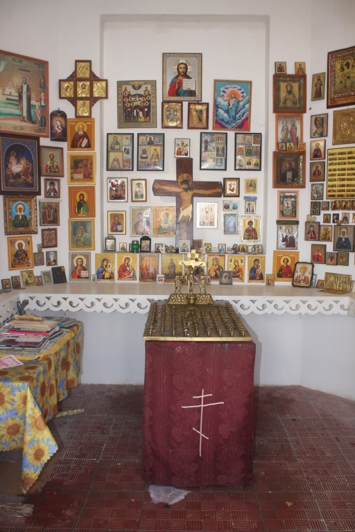 Часовня Георгия Победоносца у мемориала воинской славы, Чернишня (Жуковский район, Калужская область). интерьер и убранство