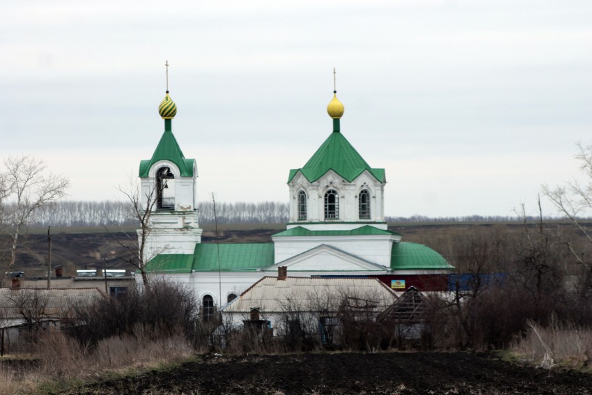 Нижняя Катуховка. Церковь Покрова Пресвятой Богородицы. фасады
