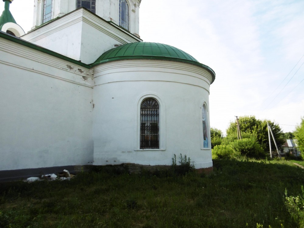 Церковь Покрова Пресвятой Богородицы, Нижняя Катуховка (Новоусманский район, Воронежская область). архитектурные детали, Апсидная часть церкви