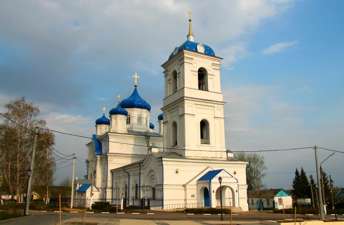 Репьёвка. Церковь Петра и Павла. общий вид в ландшафте