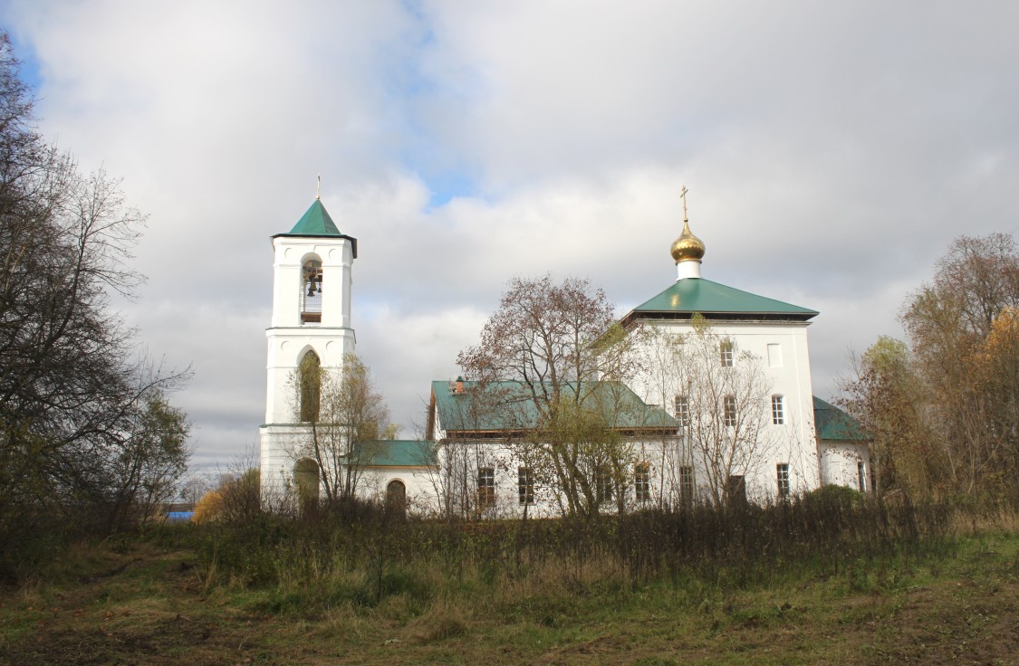 Алексино. Церковь Николая Чудотворца. фасады, Вид с юга