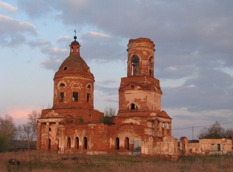 Церковь Богоявления Господня, Зырянка (Катайский район, Курганская область). фасады, Cеверный фасад