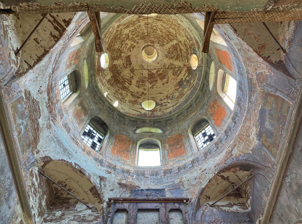 Церковь Богоявления Господня, Зырянка (Катайский район, Курганская область). интерьер и убранство, Своды основного объёма
