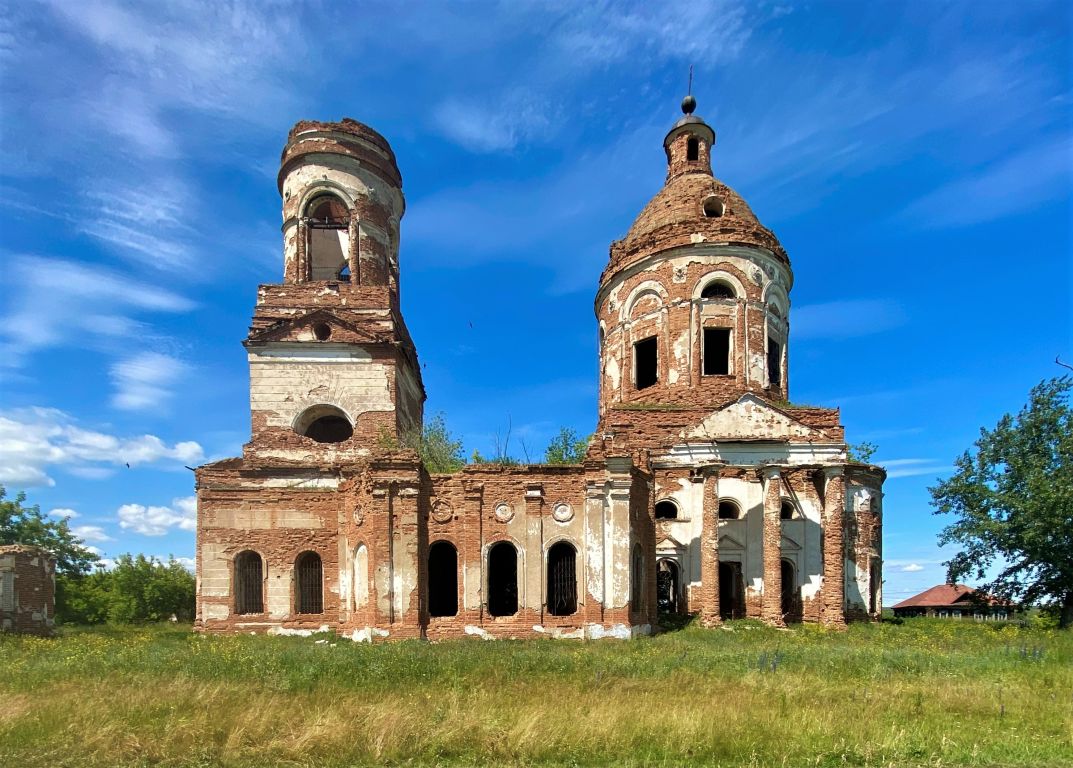 Церковь Богоявления Господня, Зырянка (Катайский район, Курганская область). фасады, Южный фасад