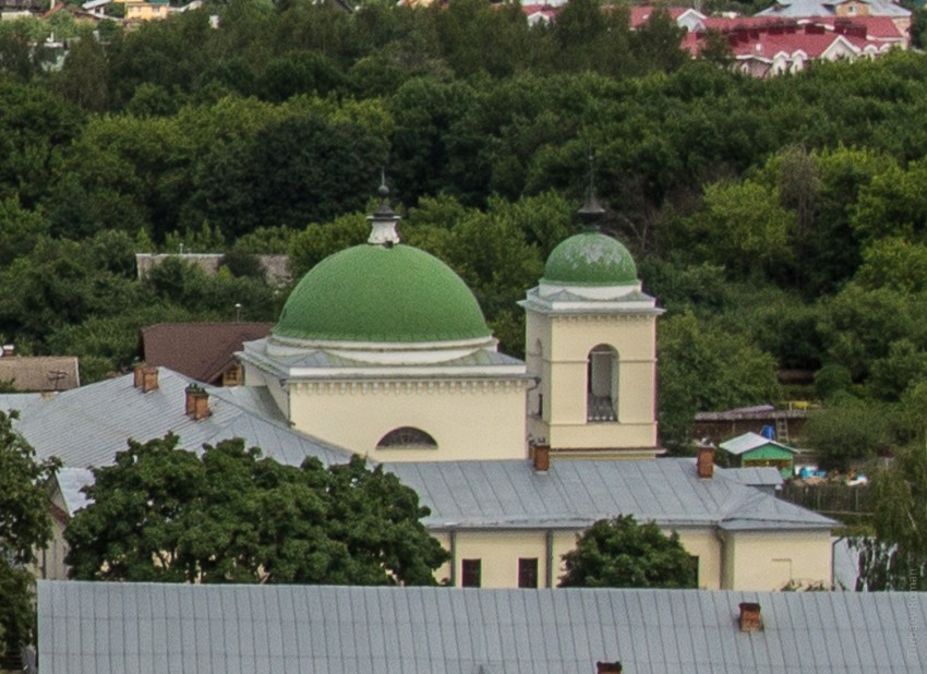 Домовая церковь Святых Мучеников, в Херсоне епископавших, Суздаль (Суздальский район, Владимирская область). фасады, Вид с колокольни Евфросинии Суздальской