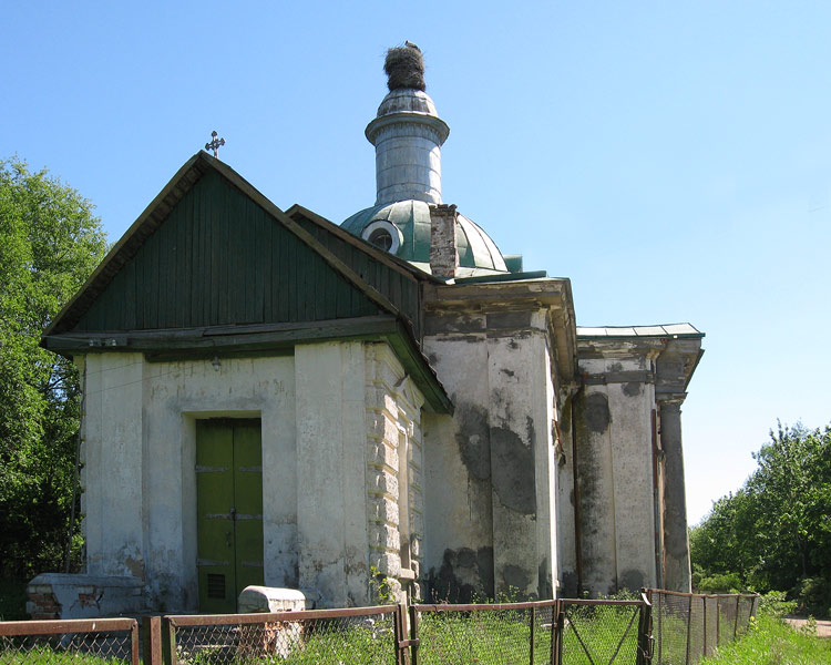 Церковь Успения Пресвятой Богородицы, Погорелово (Гагрино) (Плюсский район, Псковская область). фасады, Западный фасад.
Фото сделано Семеновой В.В. специально для каталога