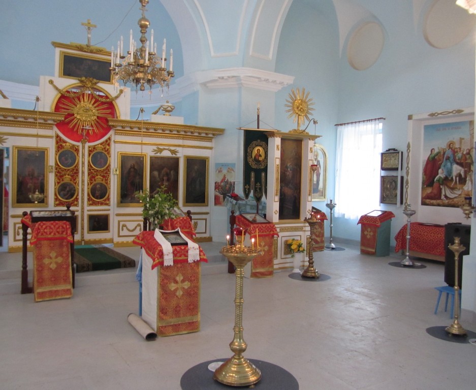 Церковь Успения Пресвятой Богородицы, Погорелово (Гагрино) (Плюсский район, Псковская область). интерьер и убранство