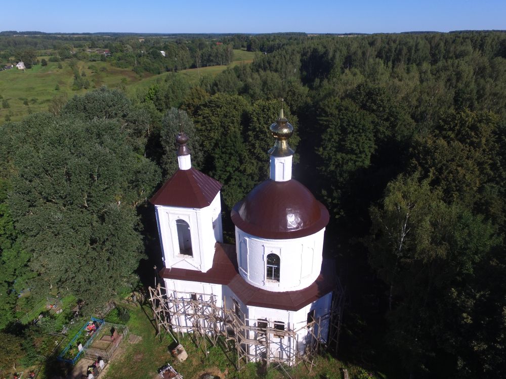 Мосальск. Церковь Бориса и Глеба. общий вид в ландшафте