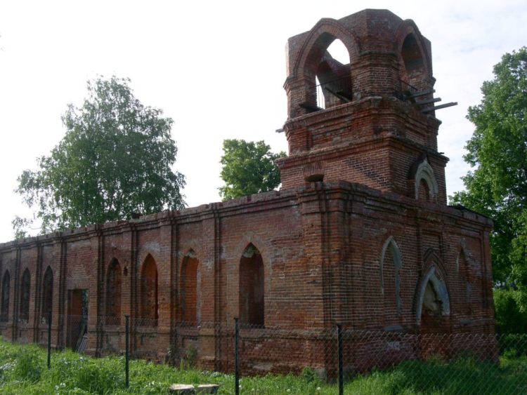 Церковь Успения Пресвятой Богородицы, Глазово (Серпуховский городской округ и гг. Протвино, Пущино, Московская область). фасады, вид с северо-запада
