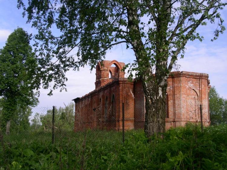 Церковь Успения Пресвятой Богородицы, Глазово (Серпуховский городской округ и гг. Протвино, Пущино, Московская область). фасады, вид с юго-востока