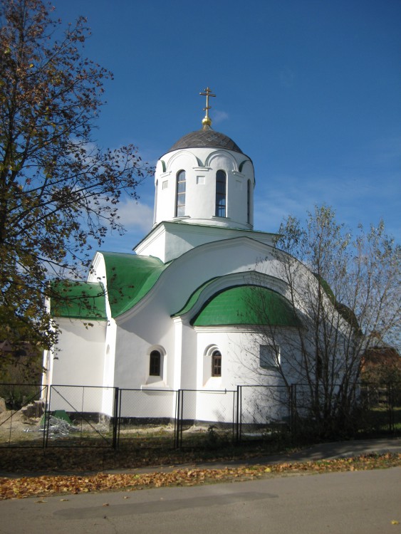 Церковь Троицы Живоначальной в Протопопове (новая), Коломна (Коломенский городской округ, Московская область). общий вид в ландшафте