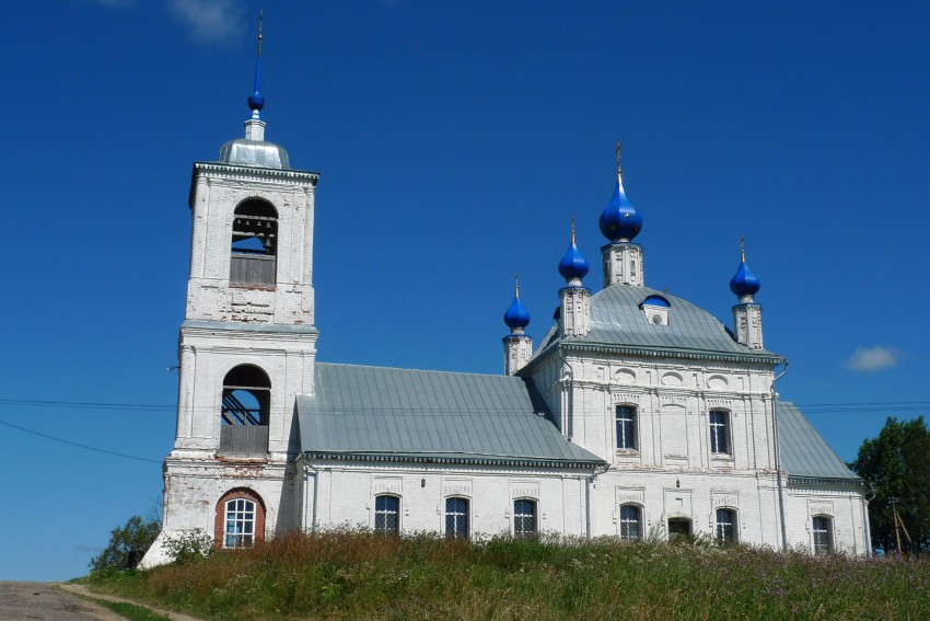 Церковь Казанской иконы Божией Матери, Рахманово (Переславский район и г. Переславль-Залесский, Ярославская область). фасады, Вид с юга