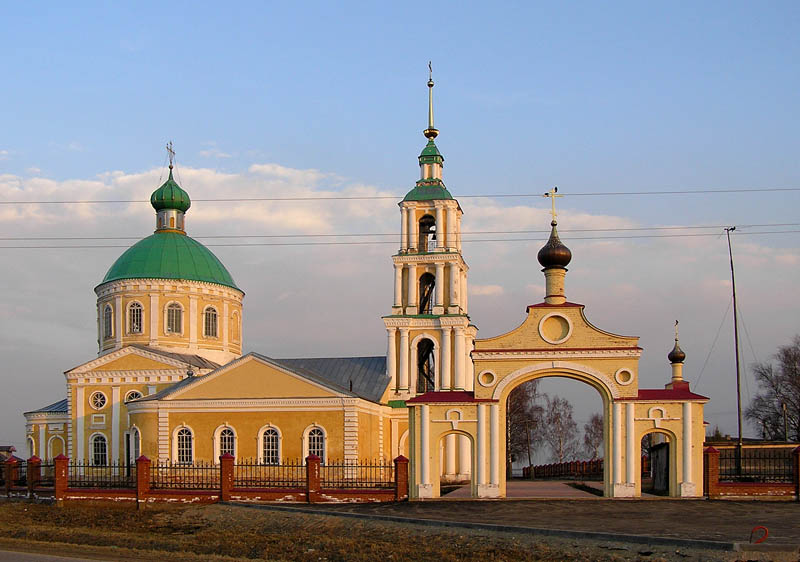 Церковь Николая Чудотворца, Копнино (Переславский район и г. Переславль-Залесский, Ярославская область). общий вид в ландшафте