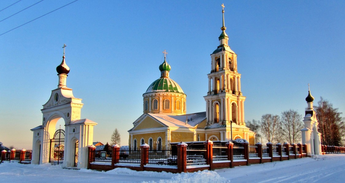 Церковь Николая Чудотворца, Копнино (Переславский район и г. Переславль-Залесский, Ярославская область). фасады, вид с северо-запада