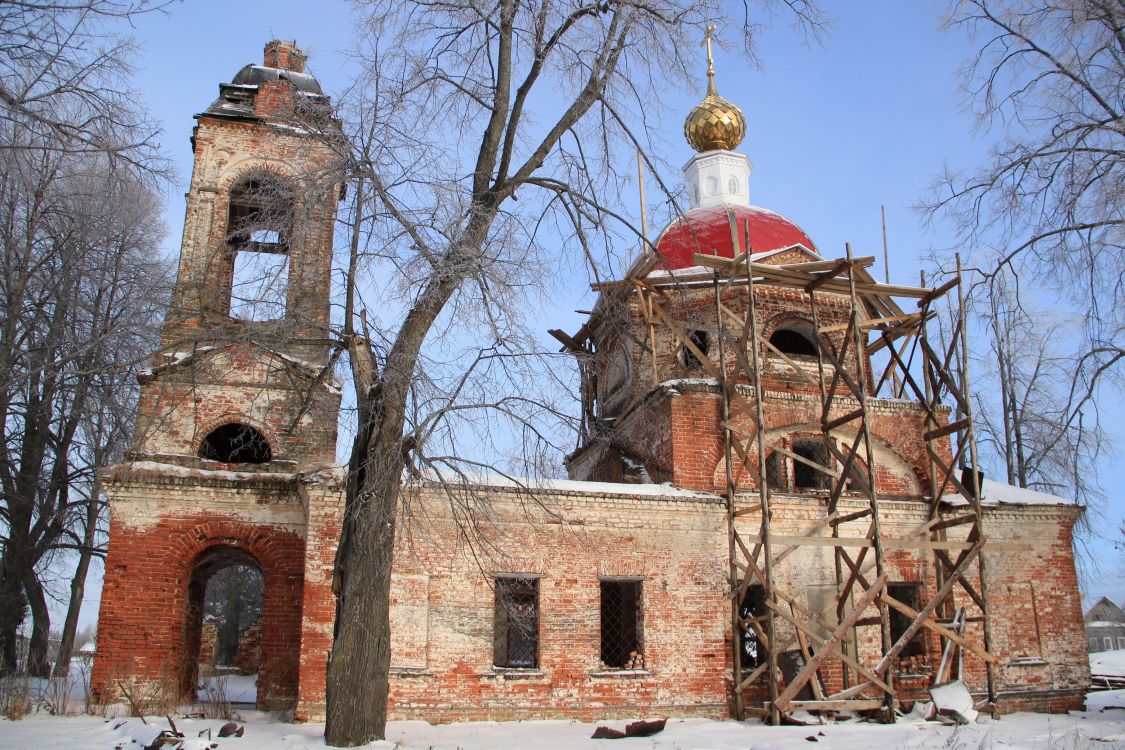 Юрьевское. Церковь Казанской иконы Божией Матери. фасады