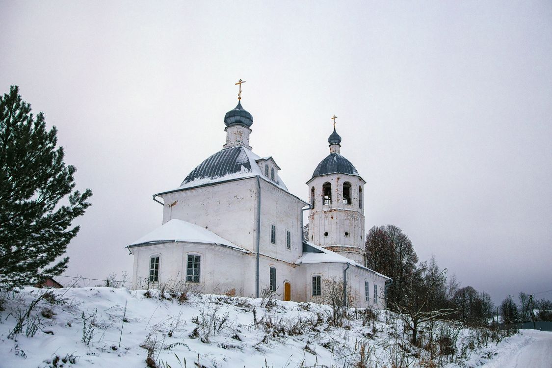 Соломидино. Церковь Покрова Пресвятой Богородицы. фасады