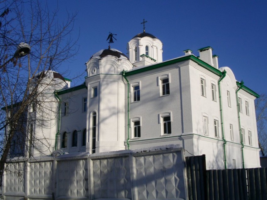 Богородице-Алексиевский монастырь, Томск (Томск, город, Томская область). фасады, новый жилой корпус, вид с юго-запада