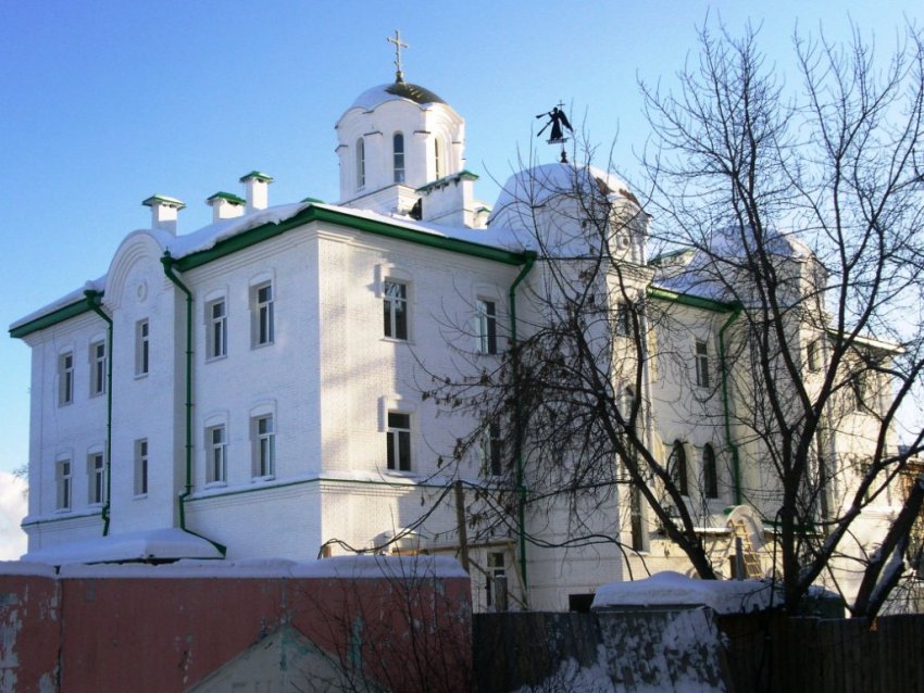 Томск. Богородице-Алексиевский монастырь. фасады, новый жилой корпус, вид с северо-запада