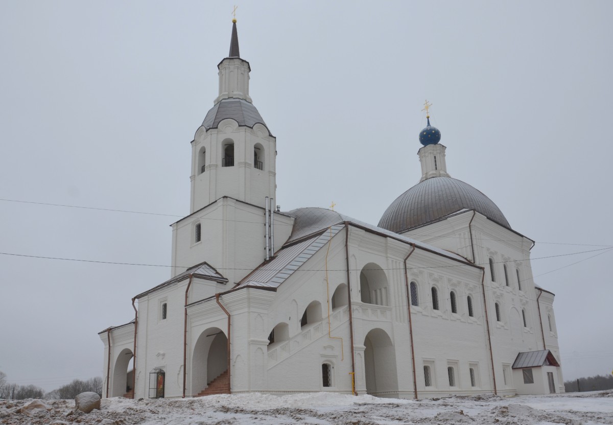 Успенский Ферапонтов монастырь. Собор Успения Пресвятой Богородицы, Боровенск (Мосальский район, Калужская область). фасады, Вид с юго-запада