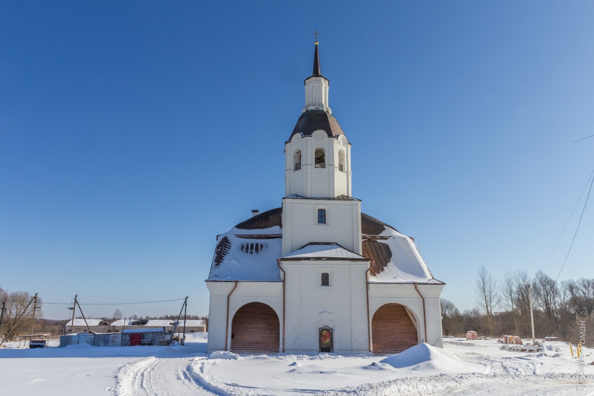 Боровенск. Успенский Ферапонтов монастырь. Собор Успения Пресвятой Богородицы. фасады, Вид с запада